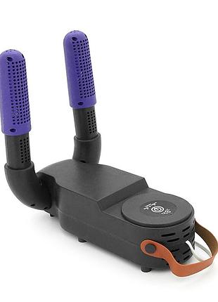 Сушарка для взуття shoe dryer sh-2, 220v/150w, ультрафіолетова обробка, таймер. black/purple. box