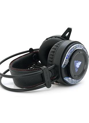 Наушники ведущие с подсветкой jedel gh-232, с микрофоном, black, box