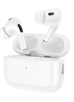 Наушники bluetooth hoco ew93, tws bluetooth 5.1, с микрофоном, вакуумные, white, кейс