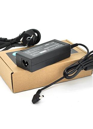 Блок живлення merlion для ноутбука asus 19v 3.42a (65 вт) штекер 4.0 * 1.35мм, довжина 0,9 м + кабель живлення