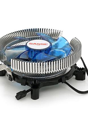 Кулер процесорний am2/am3/fm1/fm2 80-mm, 3-pin, blue