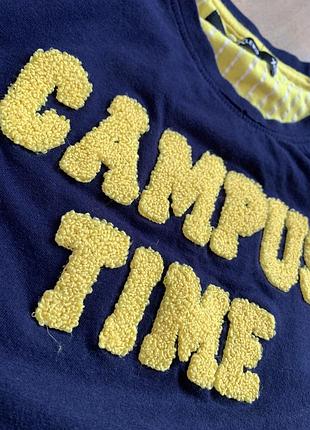 Футболка кампус campus xl синьо-жовта