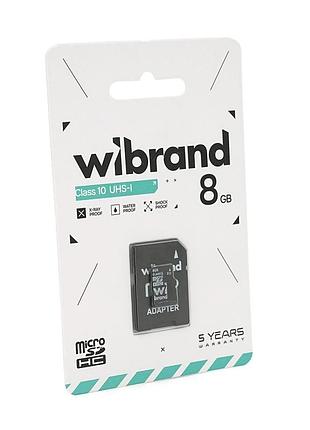 Карта памяти wibrand microsdhc class 10 uhs-i, 8gb