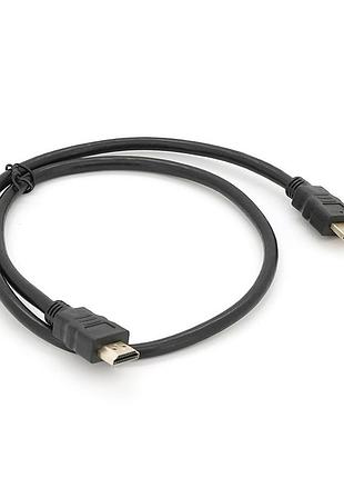 Кабель merlion hdmi-hdmi high speed 0.8m, v1.4, od-7.5mm, круглый black, коннектор black, (пакет) q500
