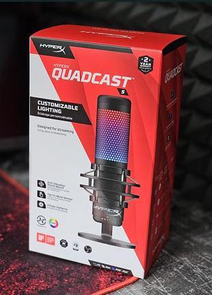 Продам професійний конденсаторний мікрофон hyperx quadcast s у чудовому стані. ідеально підходить для стрімингу, запису подкастів, геймінгу (cs2, pubg