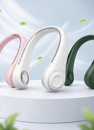 Портативный вентилятор на шею с котообразным дизайном, usb, 4000 мач