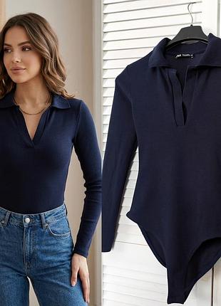 Боди zara в рубчик