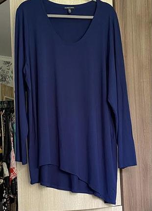 Блузкатуніка eileenfisher 3 xl з асиметричним подолом