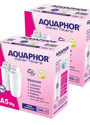 Аквафор а5 mg ( магний) картриджи к фильтру кувшина комплект 4 модуля
