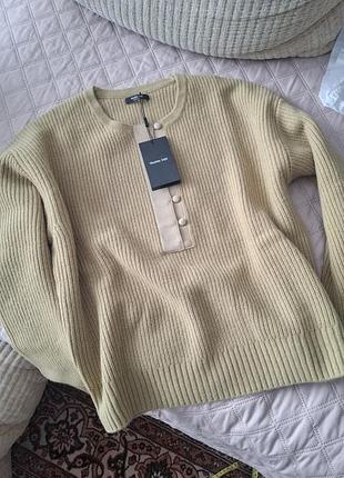 Шерстяной свитер massimo dutti 4