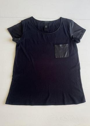 Жіноча футболка calvin klein jeans, оригінал, розмір s over, колір чорний, бавовна 100%