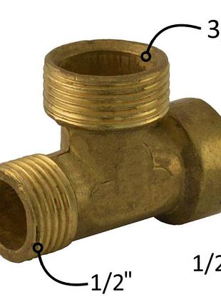 Трійник перехідний 1/2*3/4*1/2" ннв (15*20*15), дніпро