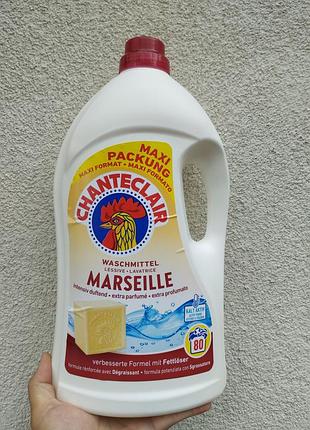 Гель для прання chanteclair marseille 3.6 л 80 прань універсальний з ароматом марсельського мила