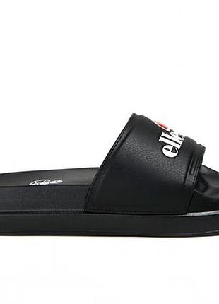 Тапочки женские ellesse filippalta black, оригинальные крутые комфортные на небольшой платформе, модель свежая