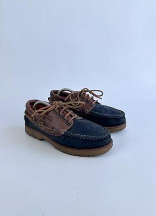 Черевики wrangler authentic leather boat shoes men eu 40 thick lug sole deck moccasins