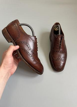 Туфли дерби church's custom grade 41(26cm) santoni crockett