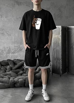 Костюм nike футболка-шорти ⬛️
