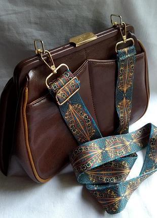 Вінтажна жіноча шкіряна сумка valentino італія.