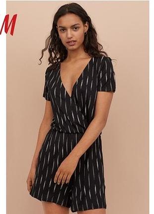 Легкий летний комбинезон ромпер h&amp;m с v-вырезом
