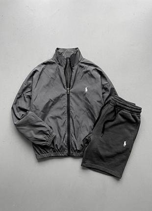 Костюм polo ralph lauren вітровка-шорти ⬛️