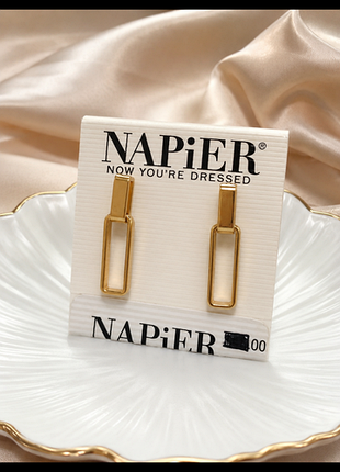 Сережки napier у кольорі золота (нові на фірмовій картці)