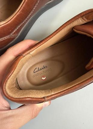 Полуботинки clarks un abode strap leather brown 43(28cm) ecco irving tods geox camper 7