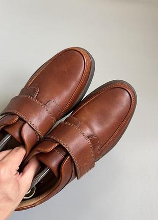 Полуботинки clarks un abode strap leather brown 43(28cm) ecco irving tods geox camper 5
