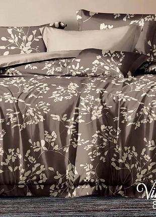 Комплект постільної білизни viluta полуторний satin twill 823 100% бавовна