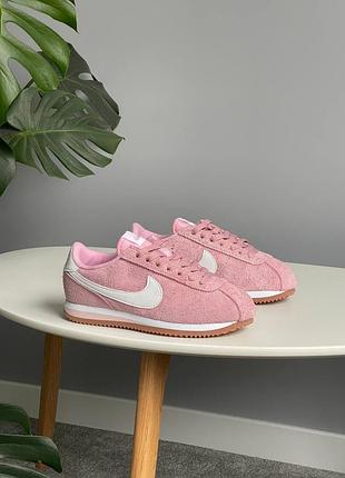 Кросівки жіночі nike cortez vintage suede pink