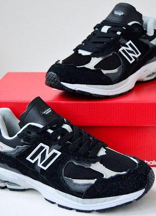 New balance 2002r black gray – мужские кроссовки черные с серым, размер 42 (26,5 см) 41