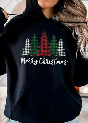Худи merry christmas unisex