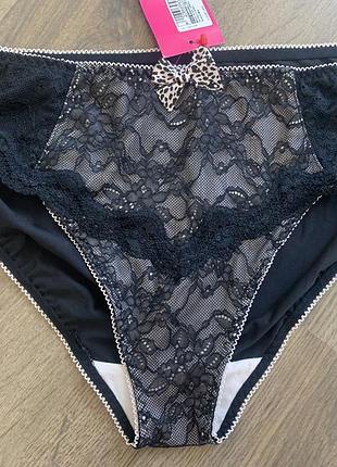 Мереживні трусики marks&spencer лімітована колекція fun&flirty, р.14