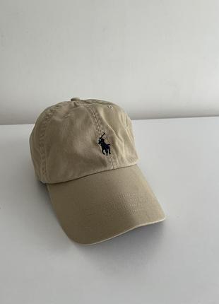 Оригінальна кепка бейсболка polo ralph lauren / бежева кепка ральф лорен / хакі / сhino cap