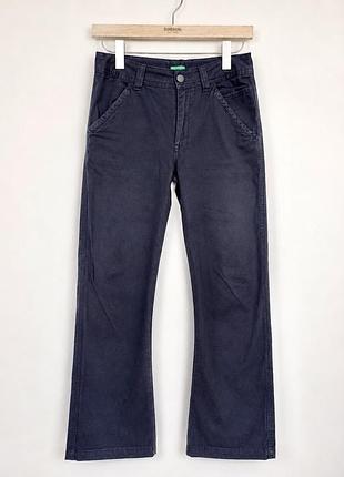 Дитячі штани benetton темно-сині, р. xxl (11–12 років / 160 см), стан відмінний