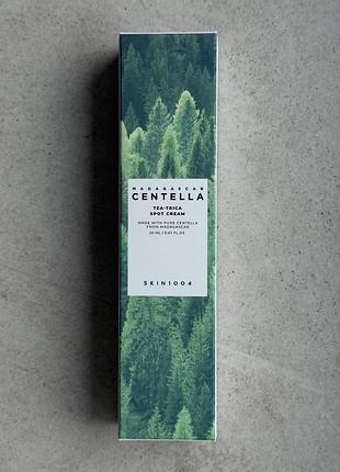 Skin1004 madagascar centella tea-trica spot cream 20ml локальний крем з чайним деревом проти висипань
