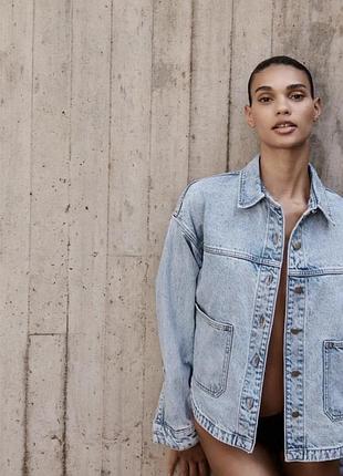 Джинсовка zara джинсова куртка