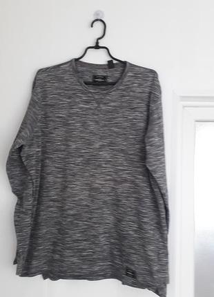 Oneill 
44/xxl/52
мужской хлопковый лонгслив серо черного цвета( меланж)
100% бавовна
бангладеш
очень хорошее состояние без дефектов и следов ношения