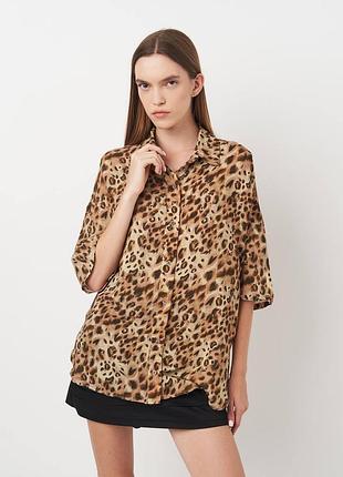 Pull&bear — сорочка з леопардовим принтом