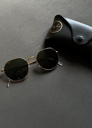 Окуляри сонцезахисні оригінальні ray ban із зеленим склом