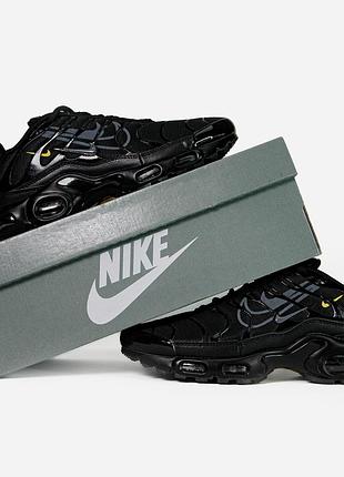 Nike air max plus tn multi-swoosh black yellow