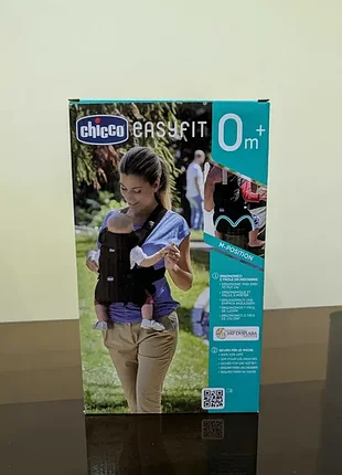 Эрго рюкзак, нагрудная сумка, слинг chicco easyfit black night