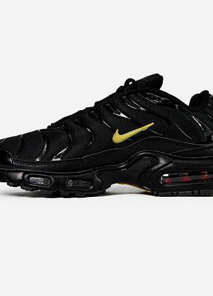 Nike air max plus tn multi-swoosh black yellow