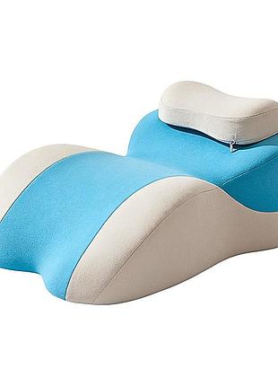 Ортопедична клиноподібна подушка relax pillow / подушка трансформер для читання та спини