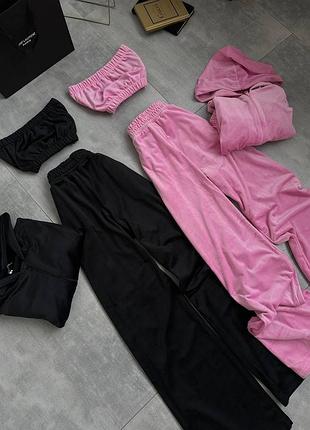 Костюм 3-ка жіночий тканина: велюр / колір: чорний, сірий, рожевий, беж, шоколад, лимон / розмір: 42-44,46-48