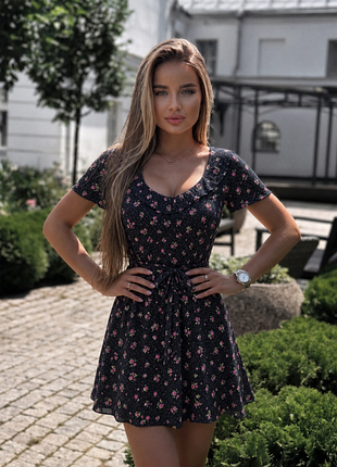 Літня сукня 💛 нова з біркою 🌟 сукня new look 🌟 літня романтична сукня в квіточку 🌟 легка сукня з зав'язками оверсайз m l