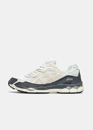 Кросівки asics gel-nyc cream grey black