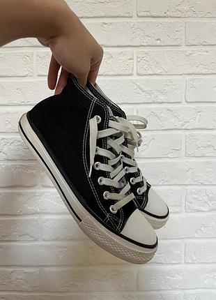 Мужские кроссовки converse all star hi black