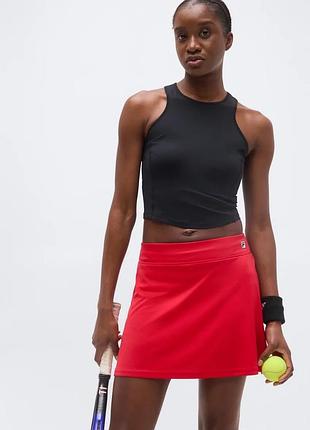 Теннисная юбка с шортами fila tennis skirt для тенниса спорта зала babolat тренировок adidas бега спортивная wilson игровая тренировочная nike беговая