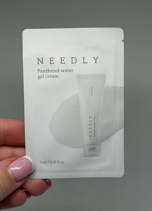 Заспокійливий крем - гель з пантенолом needly panthenol water gel cream 3ml