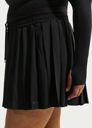 Спідниця nike sportswear pleated skirt plus size чорна | оригінал | плісирована | тенісний стиль